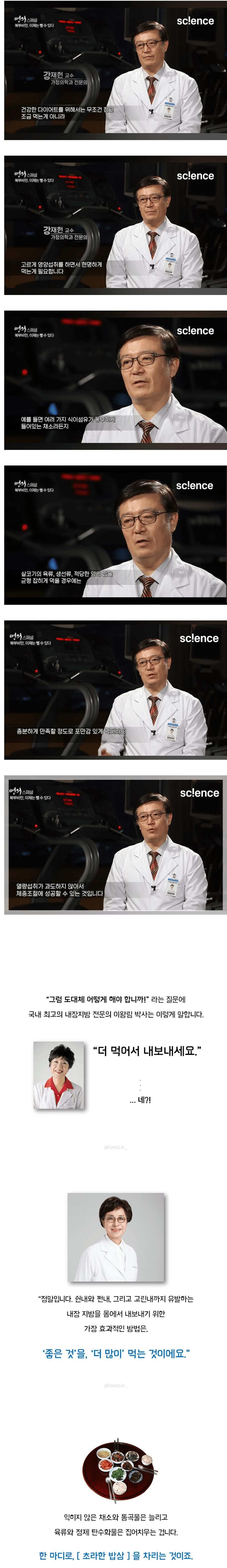 충격적인 내장지방 빼는법