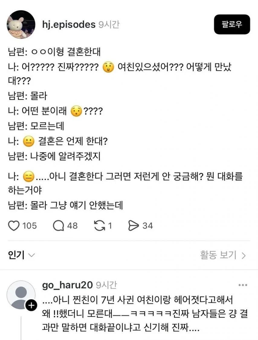 남자들의 대화 방식