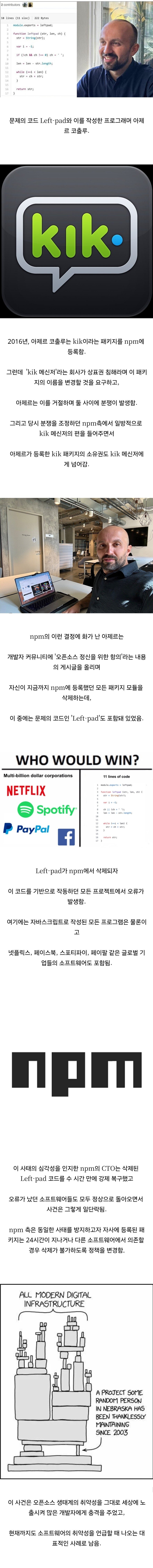 단 11줄짜리 코드가 전세계 소프트웨어 생태계에 영향을 준 사건