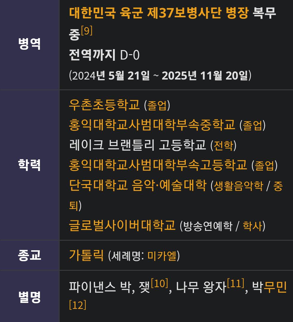 가수 박재정 오늘(20일) 육군 만기 전역 ㄷㄷㄷ